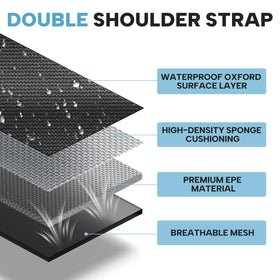Aliennana double-shoulder strap distributes weight for less strain