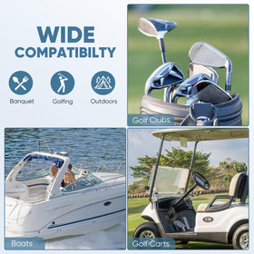 Aliennana sailboat-inspired design adds stylish flair to golf accessories.