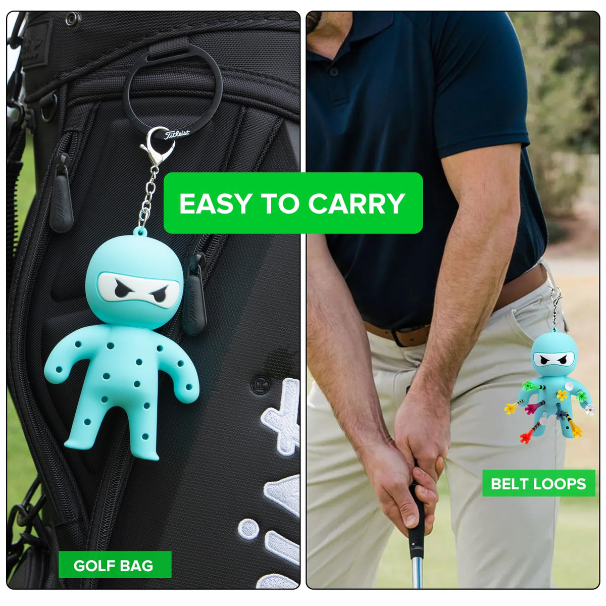 Aliennana color-option blue shows vibrant color and quick tee retrieval.
