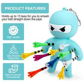 Aliennana ninja-tees-holder-training-use shows durable silicone material for practice sessions.