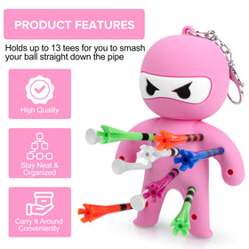 Aliennana golf tees collection features colorful tees for practice sessions.