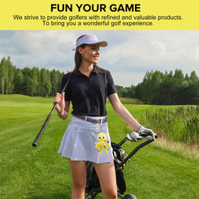 Aliennana ninja holder attaches to golf bag for on-course use