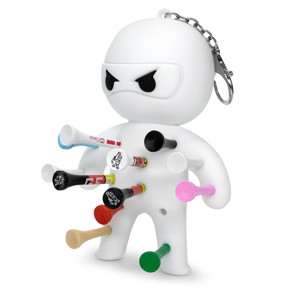 Aliennana Ninja tees holder on golf bag for quick tee access