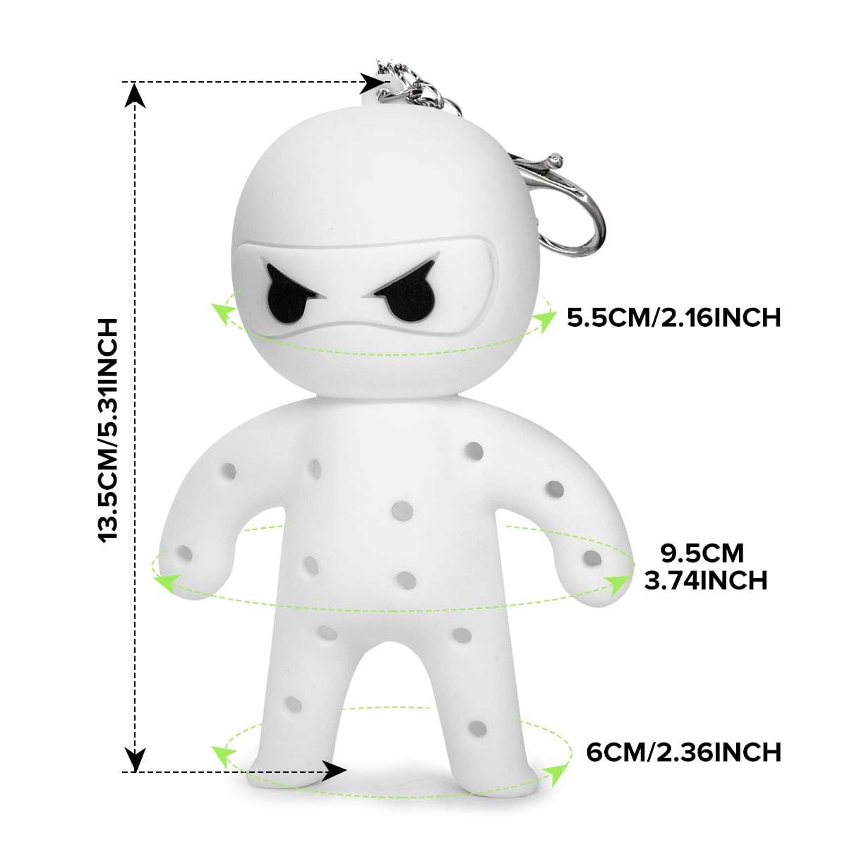 White Ninja tees holder design that stands out on greens