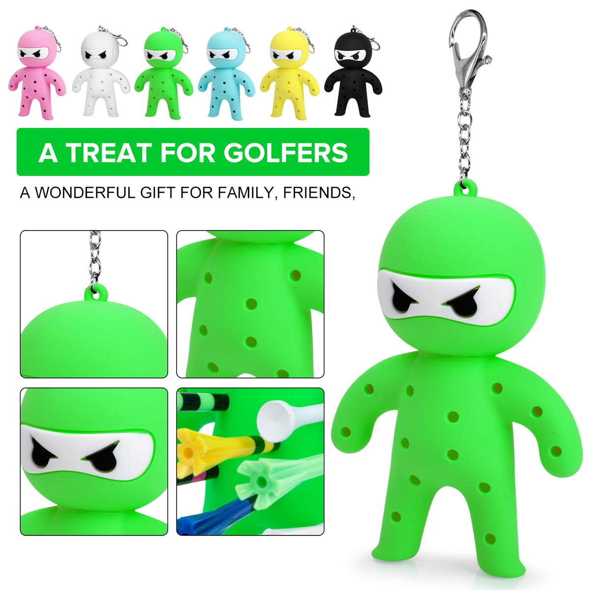 Durable Aliennana tee holder made of soft silicone for long-lasting use
