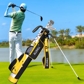 ALLINALL Sunday Stand Bag rubber feet protect floors while standing.
