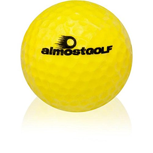 Backyard practice setup with AlmostGolf balls in play