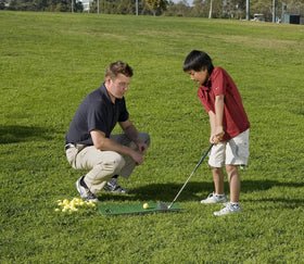 ALMOSTGOLF Point3 accuracy foam ball close-up for aim training