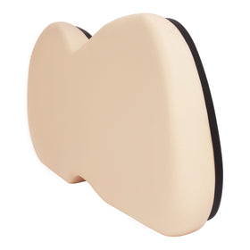 ALMULOO backrest close-up highlights foam padding and ergonomic contour.