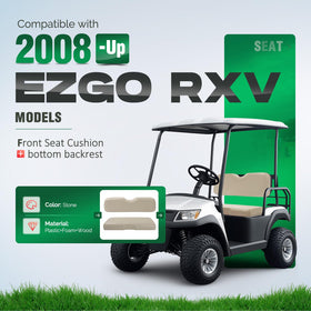 ALMULOO EZGO RXV seat bottom features sturdy foam and wood core