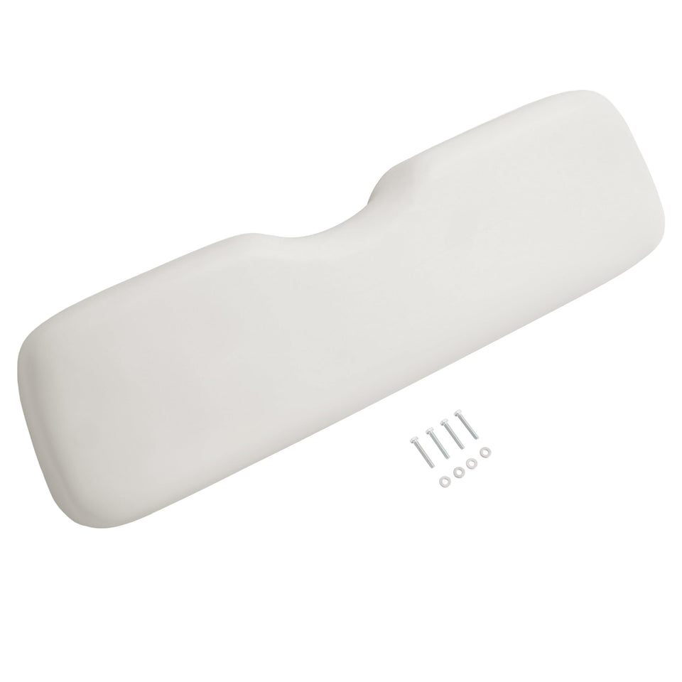 ALMULOO front seat backrest for EZGO RXV, white, enhances comfort on long rides