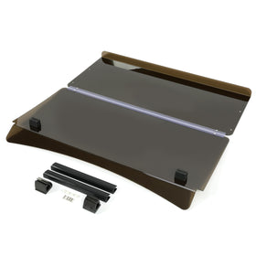 ALMULOO windscreen includes mounting hardware for quick installation.