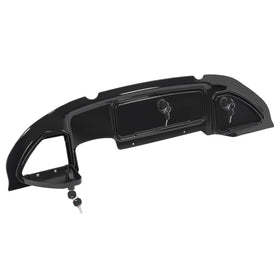 Gloss black finish adds stylish interior look