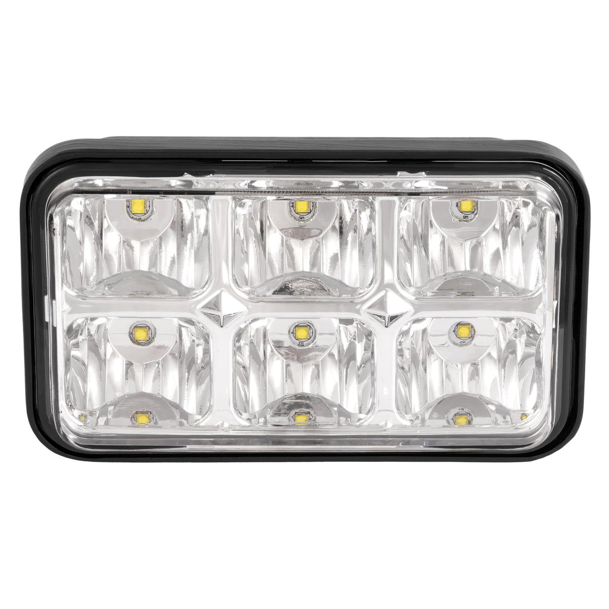ALMULOO golf cart headlight with clear LED lens improves nighttime visibility