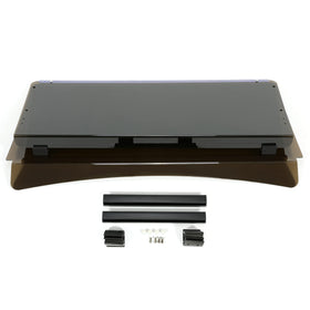 ALMULOO golf cart windshield for EZGO S4/L4 offers fold-down airflow and rain protection.