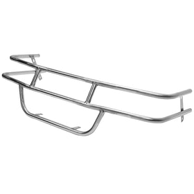 ALMULOO powder-coated front bumper black highlights rust resistance for long-lasting shine.