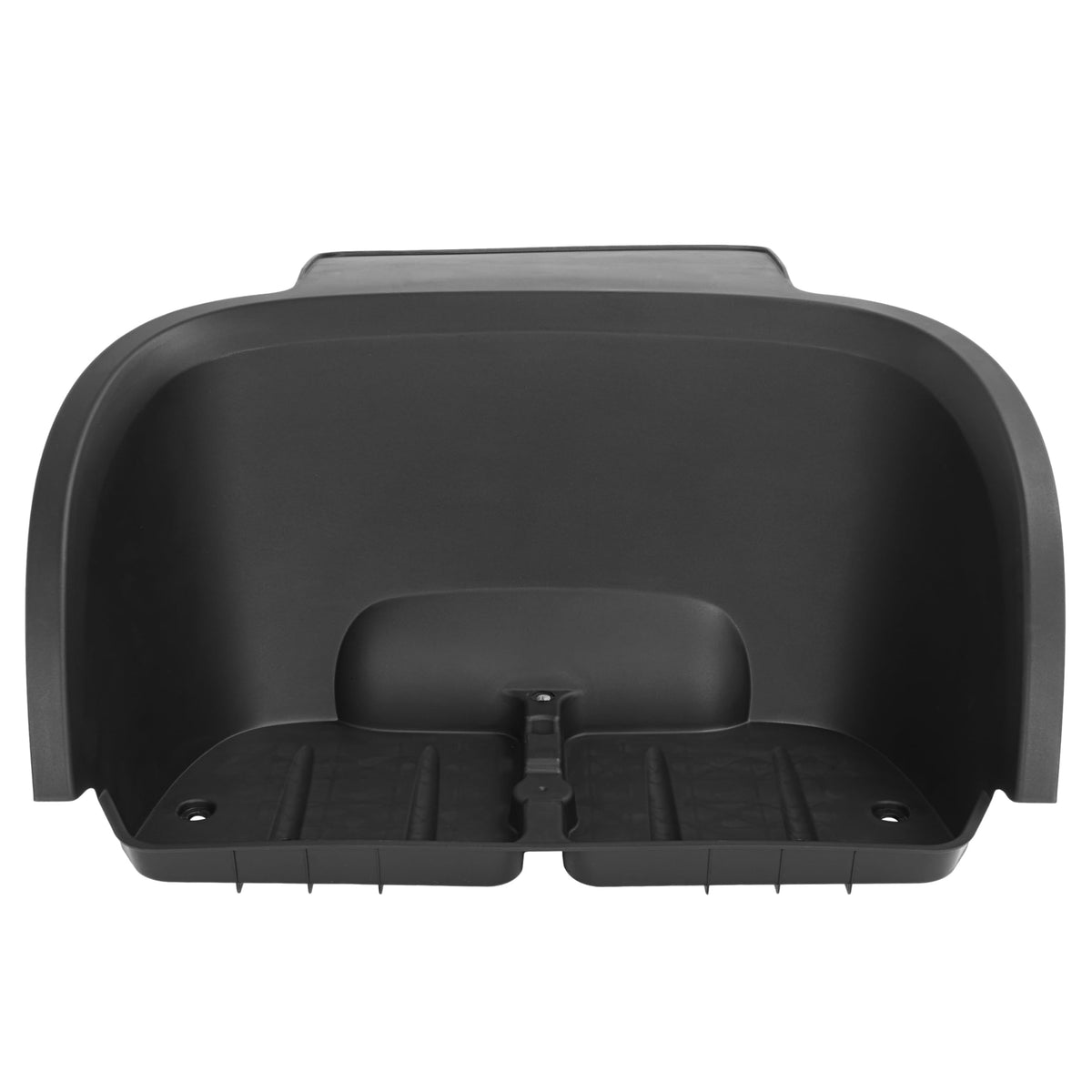 ALMULOO textured-black liner adds durable protection to the rear bagwell area.