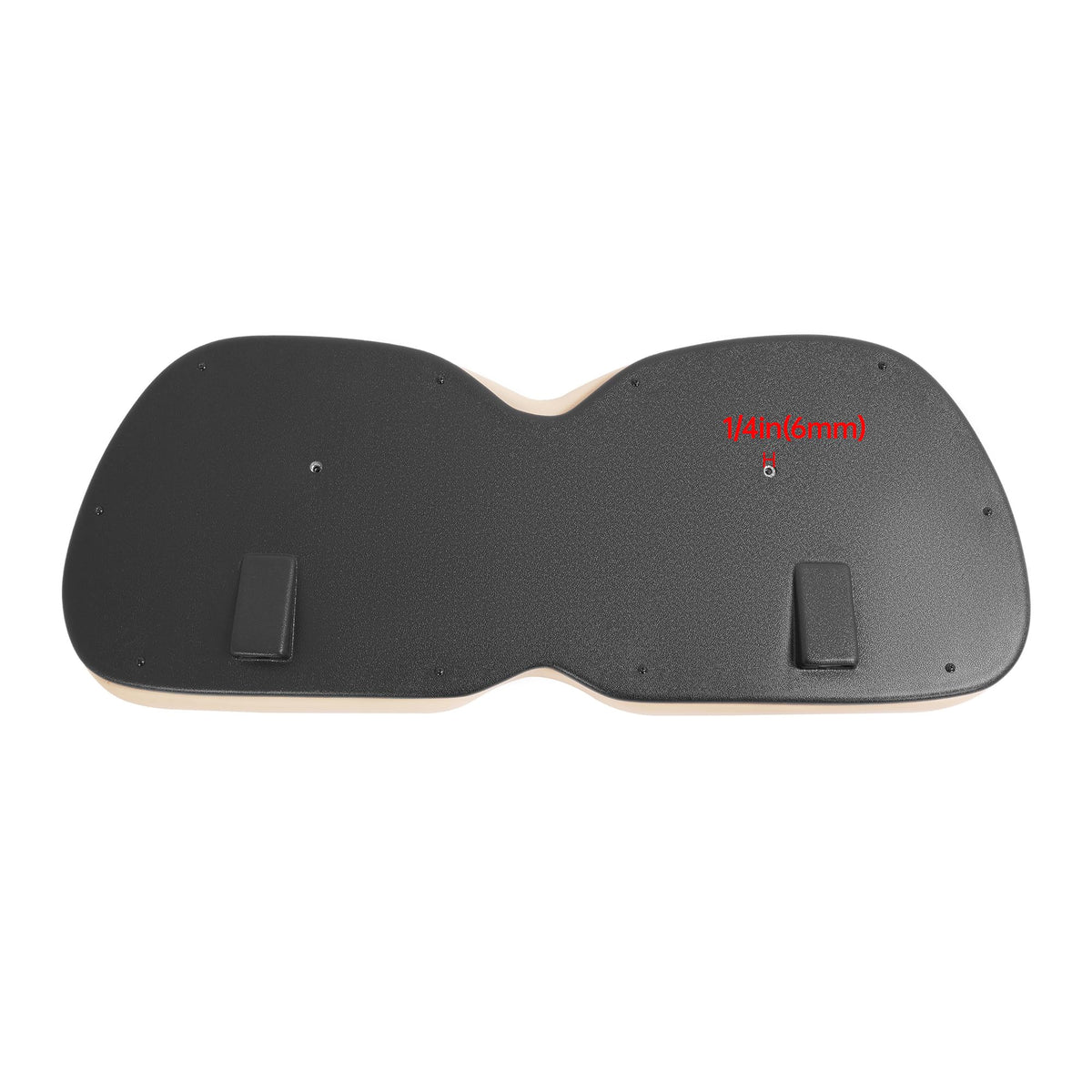 ALMULOO thick foam padding provides long-ride comfort.