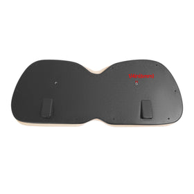 ALMULOO thick foam padding provides long-ride comfort.