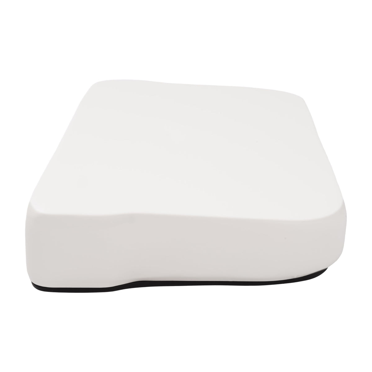 ALMULOO white seat bottom close-up showing durable materials