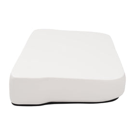 ALMULOO white seat bottom close-up showing durable materials