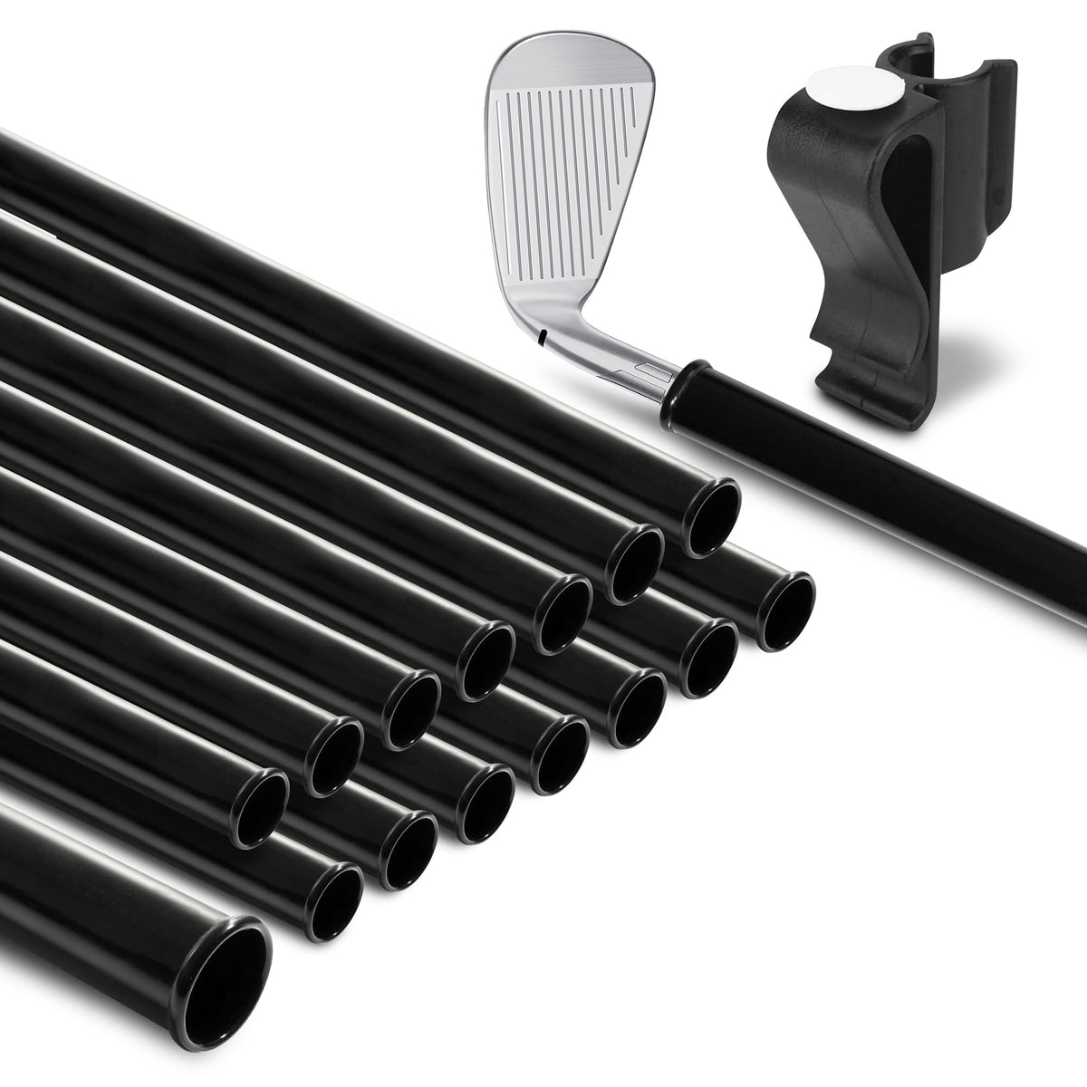 Alphabet Wonders golf bag tube set protects 1.25-inch shafts during travel.
