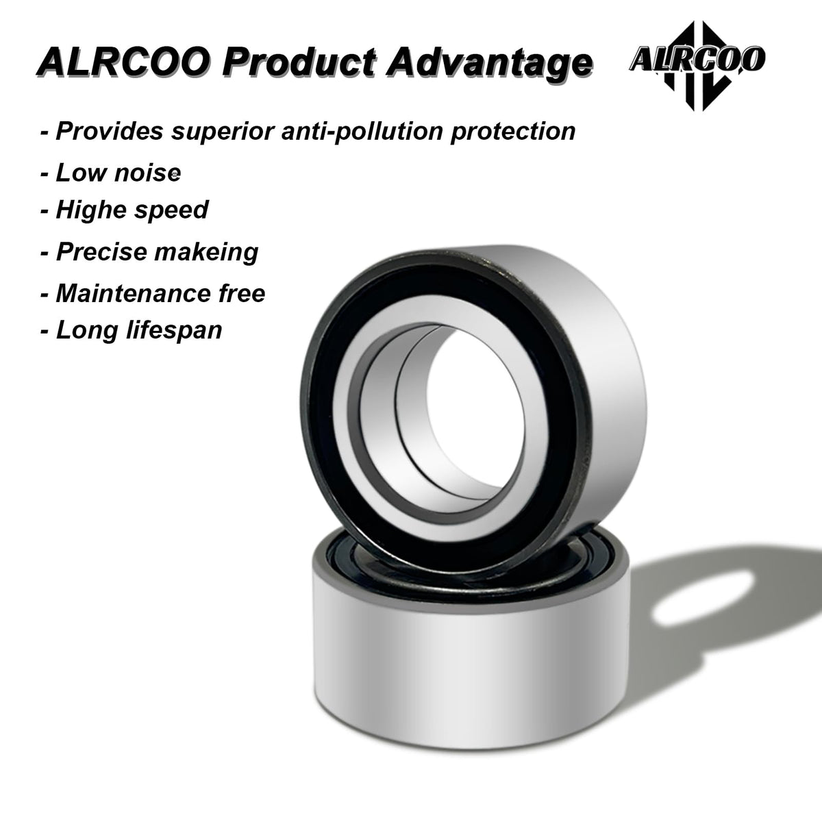 ALRCOO front wheel bearing kit for Rincon 680, durable OEM-style replacement kit.