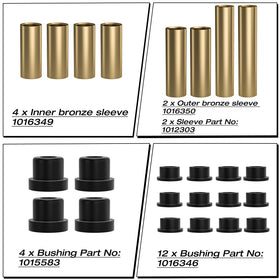 ALVAR bronze sleeve kit for Club Car DS replaces worn components for better performance
