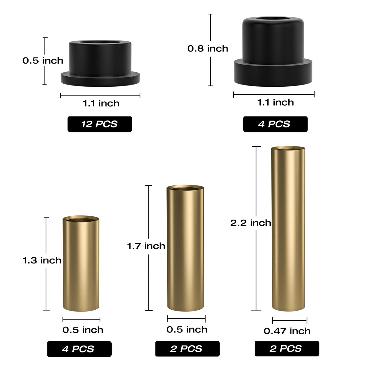 ALVAR bronze sleeve kit for Club Car DS replaces worn components for better performance