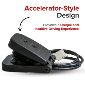 AlveyTech foot pedal throttle on-cart installation for Razor Crazy Cart XL.