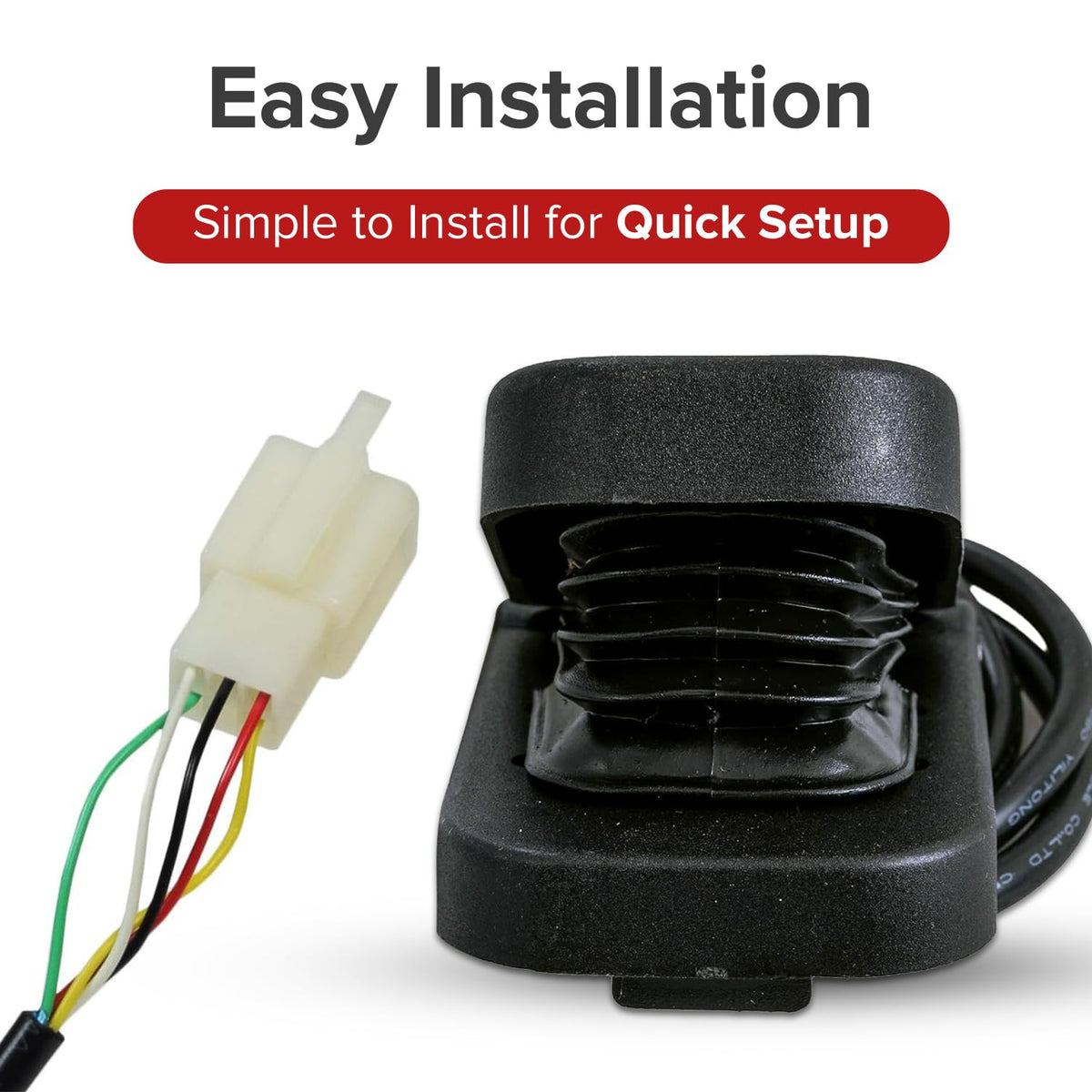 AlveyTech foot pedal throttle side detail showing reliable mounting and accessibility.