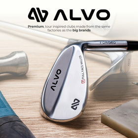 Alvo Golf Sand Wedge Chrome 70 Degree with premium grip for bunker shots.