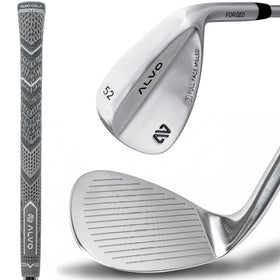 Alvo Golf satin chrome 52-degree wedge with precise loft for reliable approach shots.