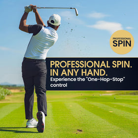 Alvo Golf Satin Chrome 56° wedge in hand demonstrating balance and control on approach shots