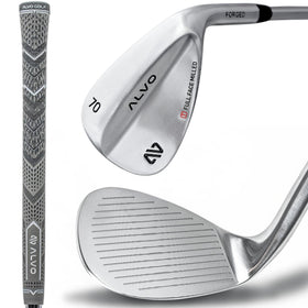 Alvo Golf Satin Chrome 70 Degree Wedge for precise approach shots.