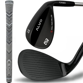 Alvo Golf Stealth Black 70-degree wedge, premium finish for greenside control.