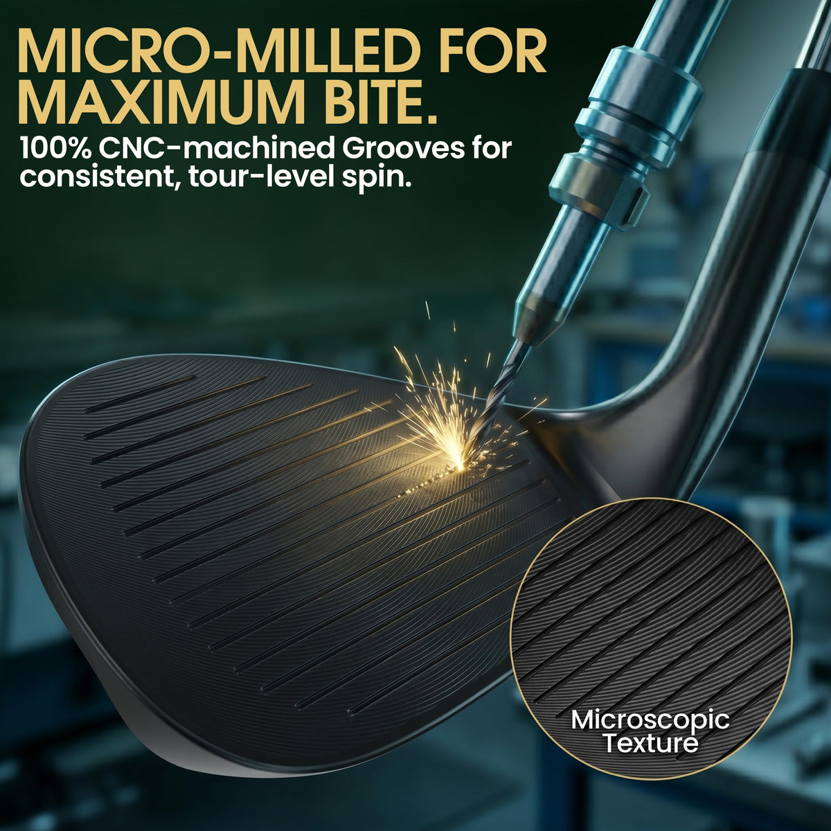 Alvo Golf Stealth Black lob wedge enables high, soft landings.