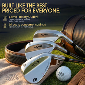 Alvo Golf 56-degree sand wedge forged for bunker control and forgiveness