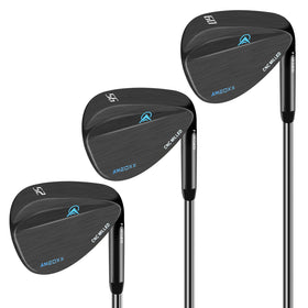AM20XX golf wedge set showing loft range 50–60 degrees for versatile short game