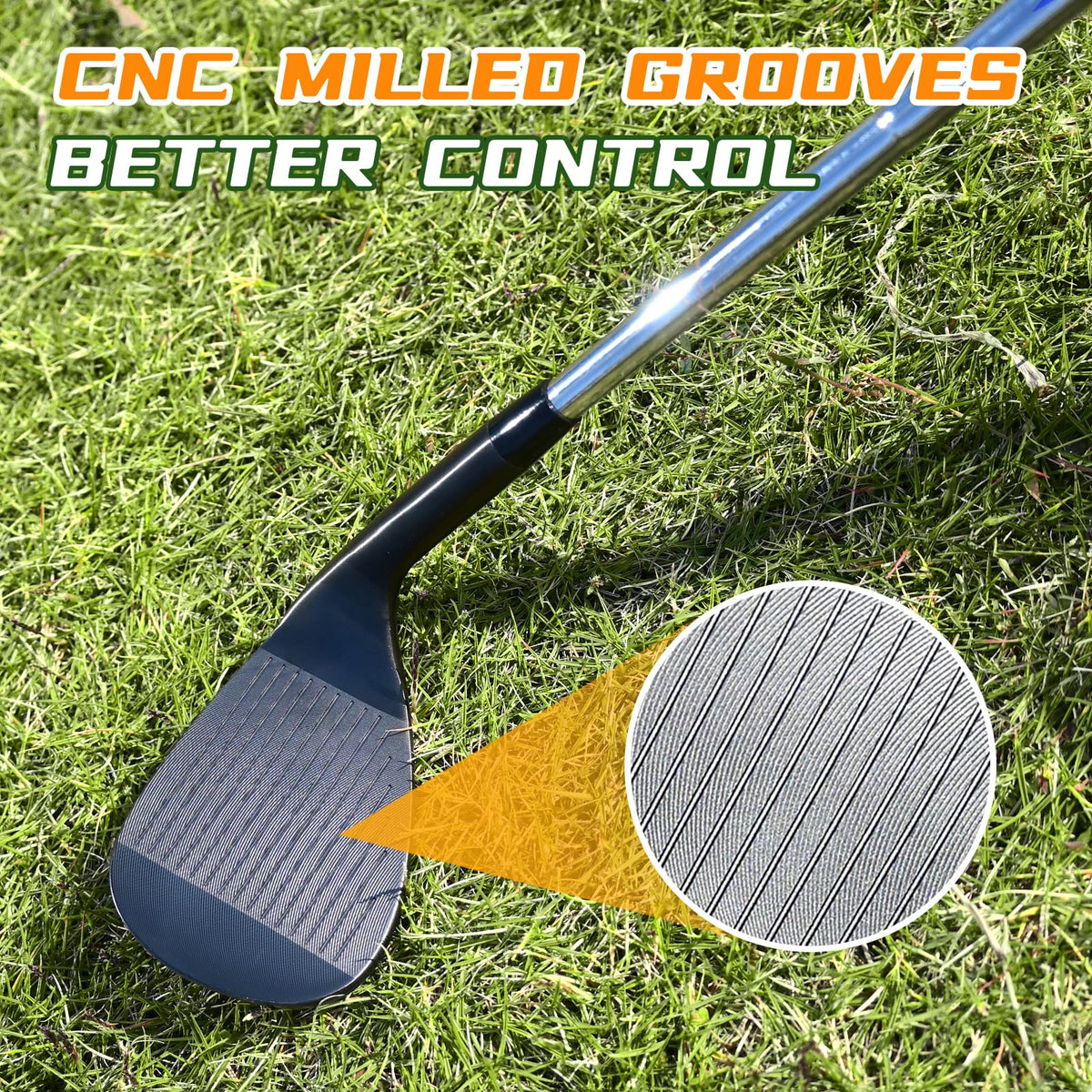 AM20XX milled-face wedge close-up showing precision grooves