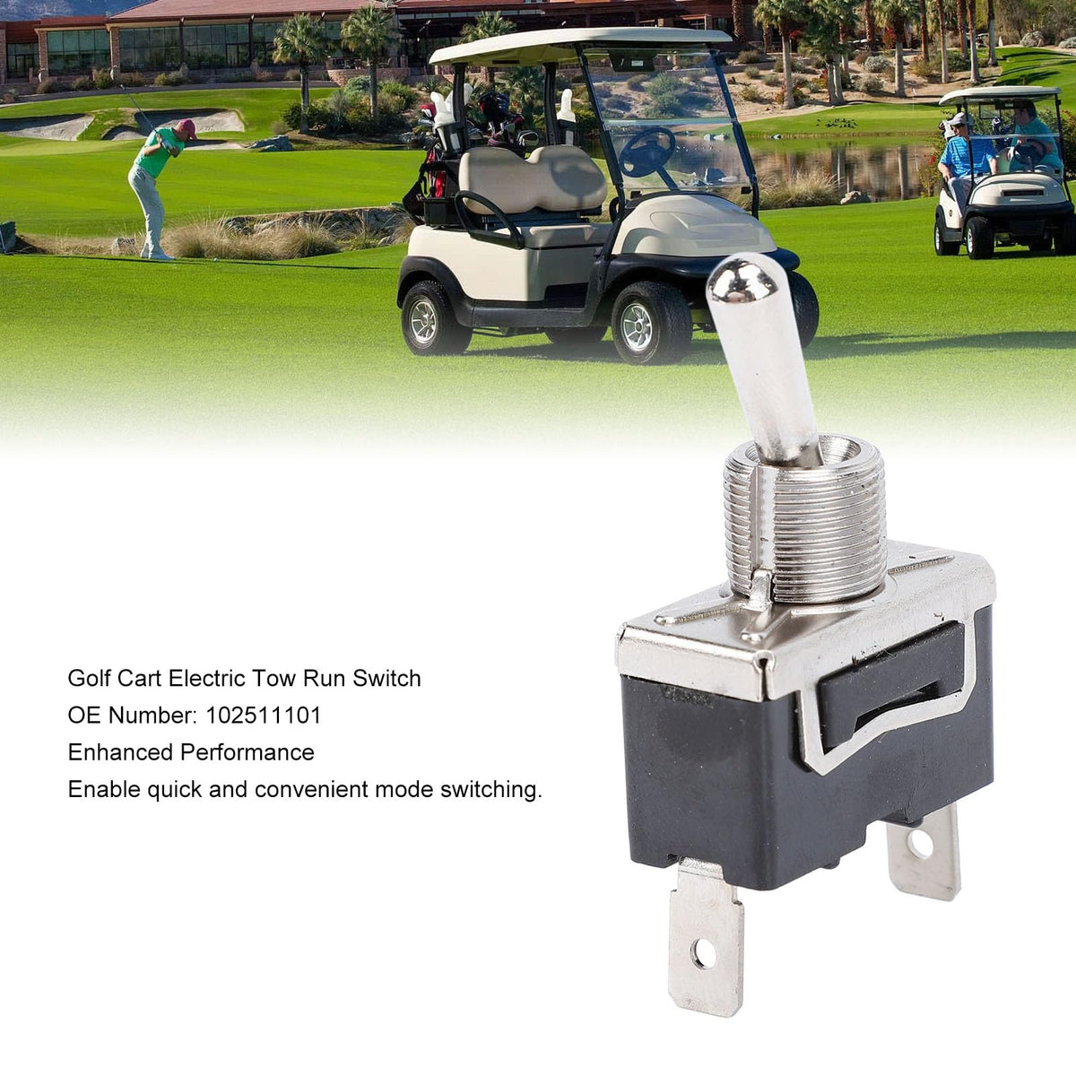 AMAKO toggle switch shows sturdy metal construction for long-lasting performance.