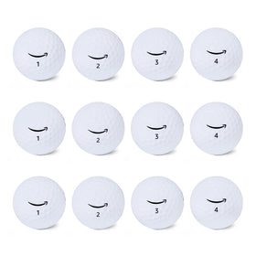 Amazon Basics Core Soft Golf Balls 12-pack in white for soft feel and distance.