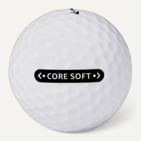 Amazon Basics Core Soft Golf Balls with advanced core and cover for control.