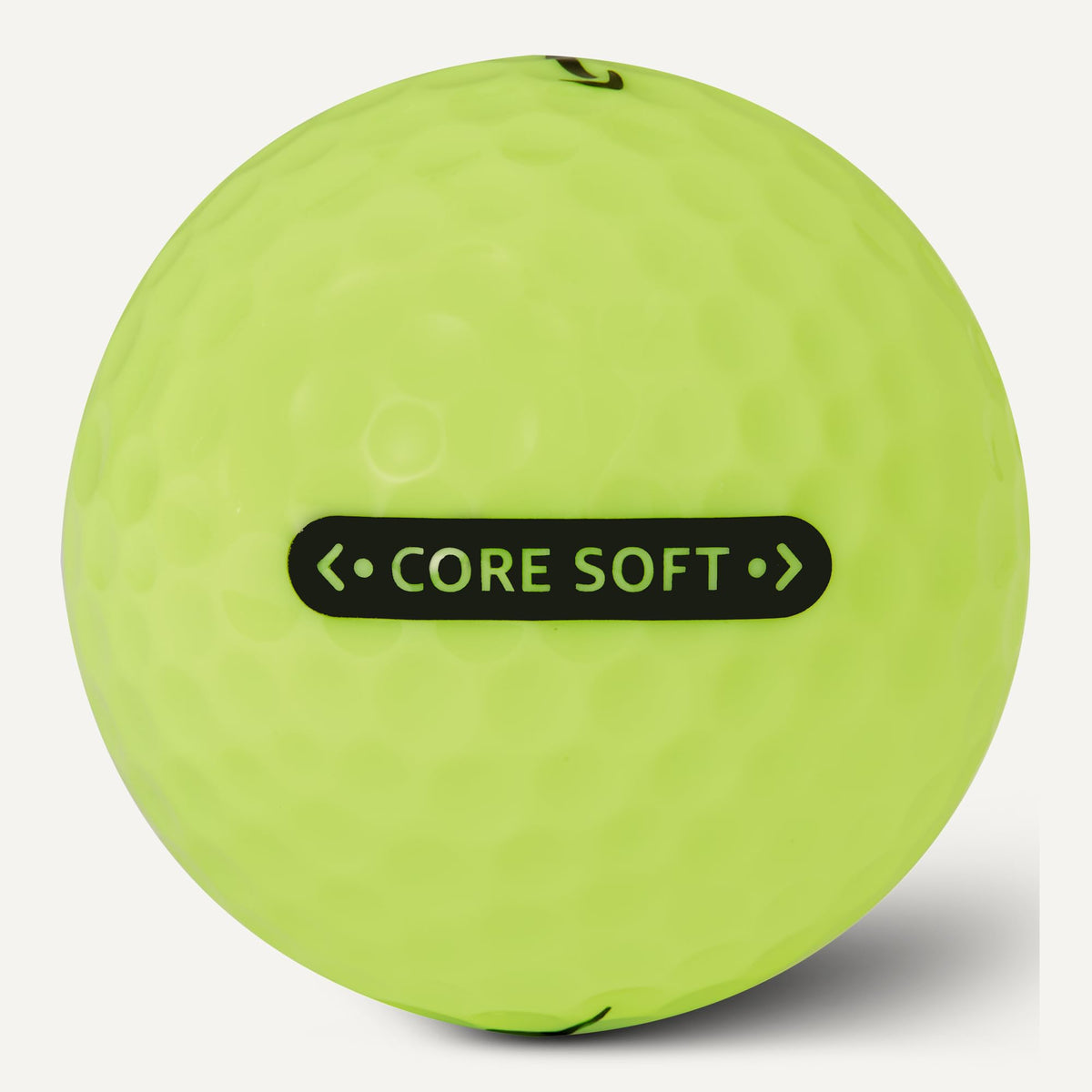 Side stamp alignment on Amazon Basics ball helps with putt alignment and setup.