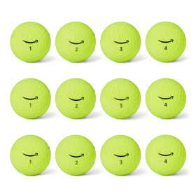 Amazon Basics Core Soft Golf Balls with yellow cover boost distance and tracking on sunny fairways.