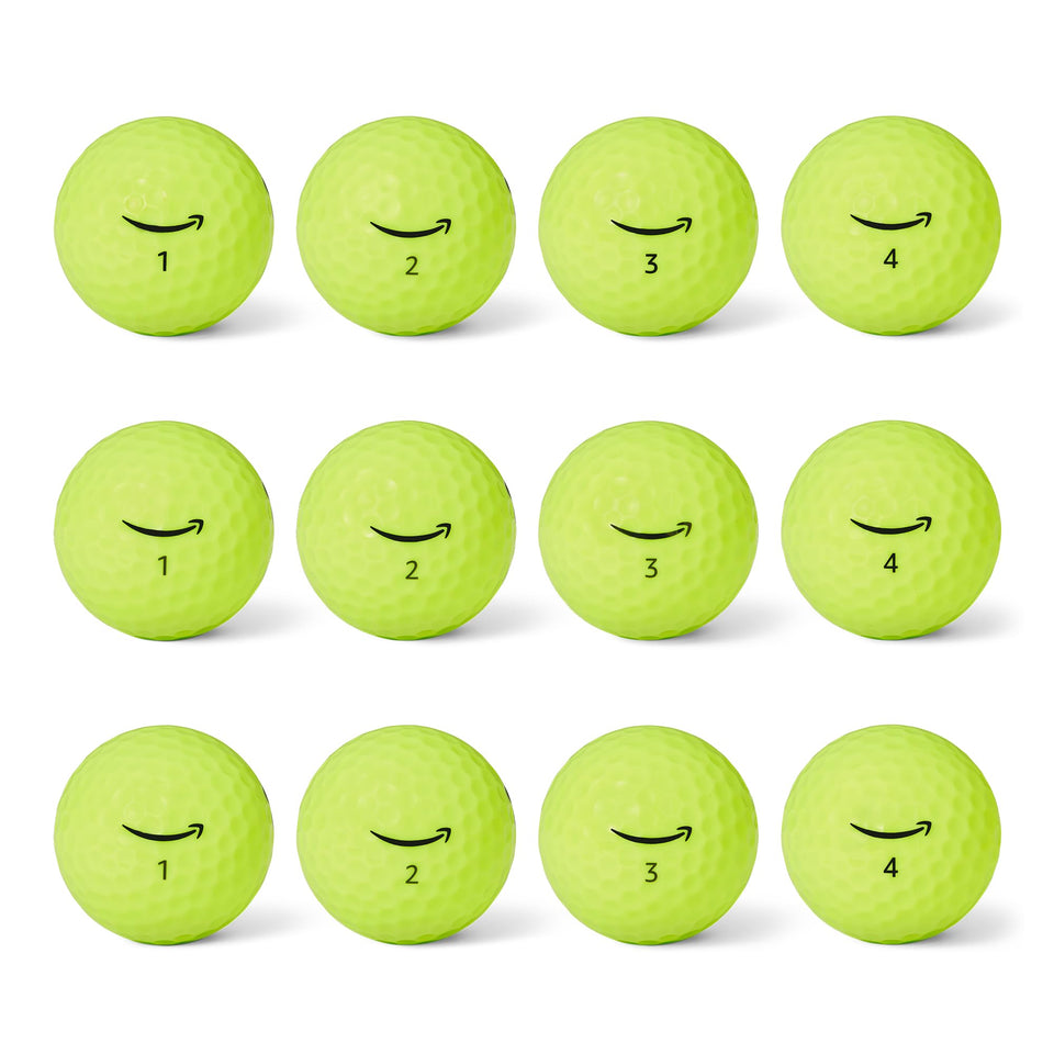 Amazon Basics Core Soft Golf Balls with yellow cover boost distance and tracking on sunny fairways.