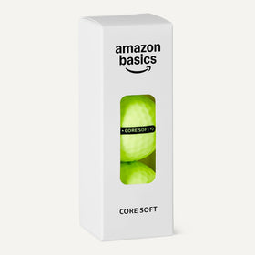 Bright yellow Amazon Basics ball visibility improves ball tracking on the green.