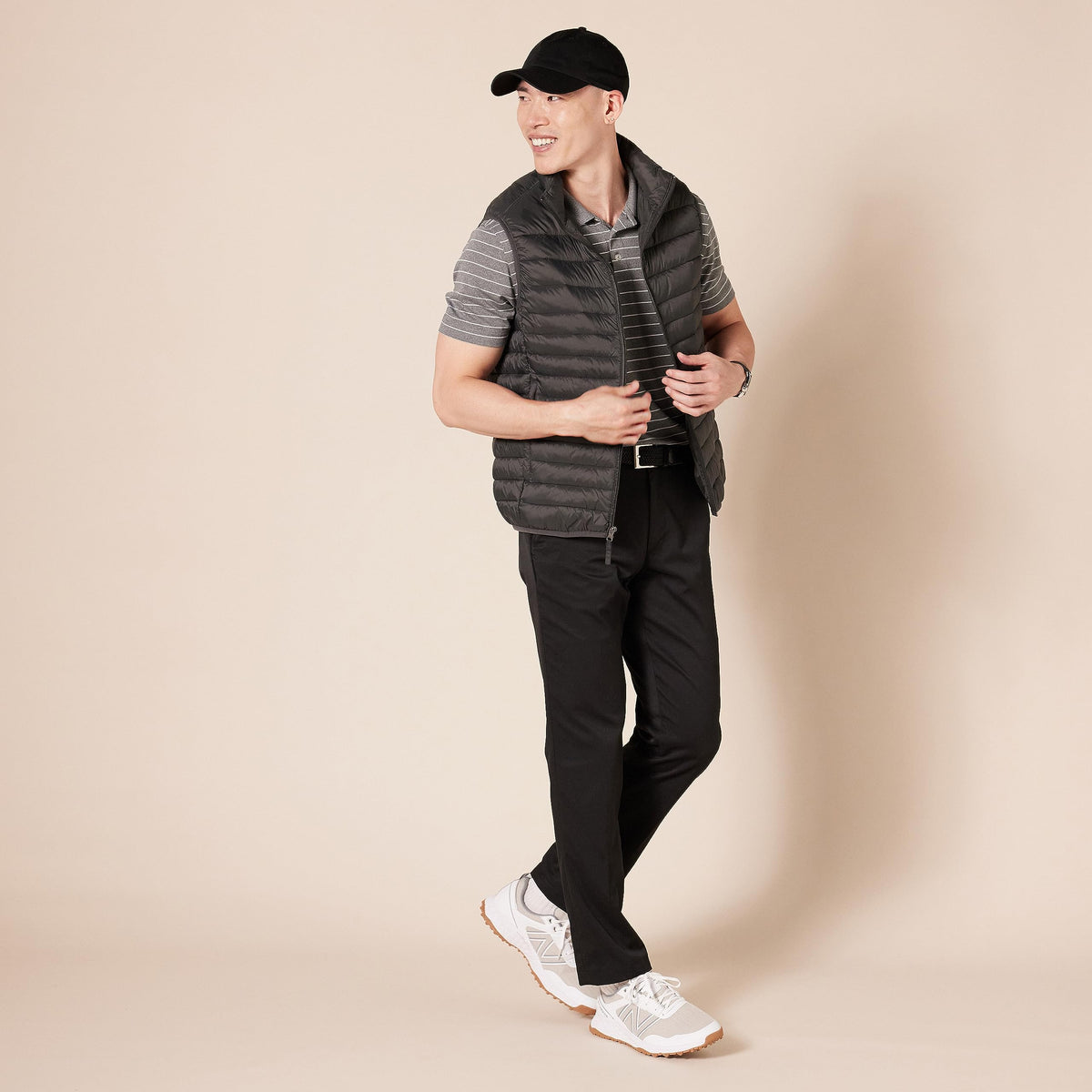Amazon Essentials moisture-wicking stretch golf pant for drier rounds.