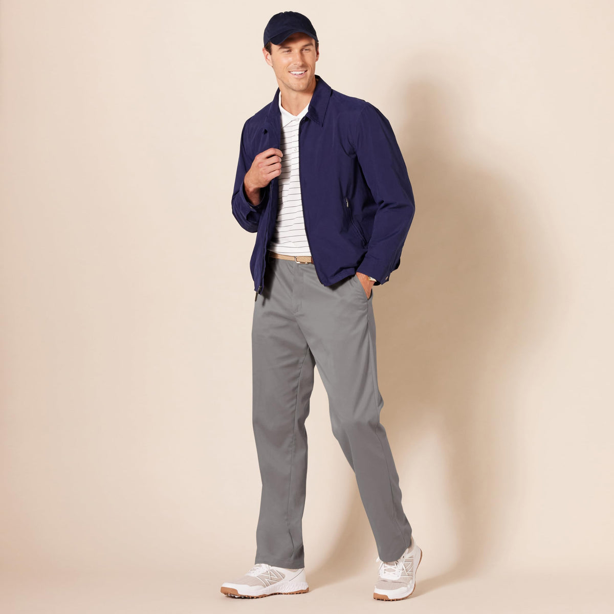 Amazon Essentials wrinkle-resistant golf pant maintains a sharp look all day