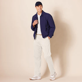 Amazon Essentials on-model shot illustrates versatile wear for golf and casual outings.